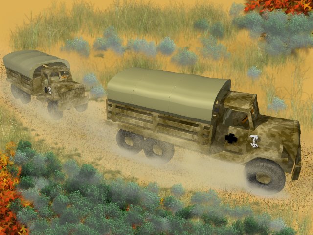 German Army Trucks - North Africa 1942